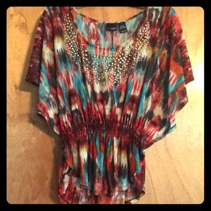 Daytrip size L cinched waist top